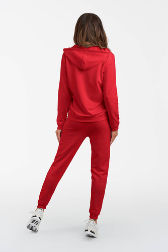 Roma női kapucnis pulóver olasz divat - piros