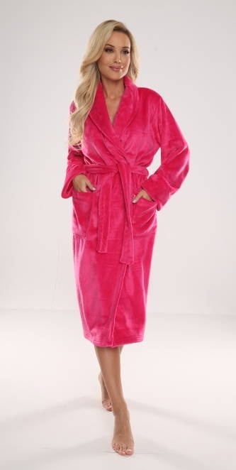 628 Abigail Long Forex női fürdőköpeny - málna