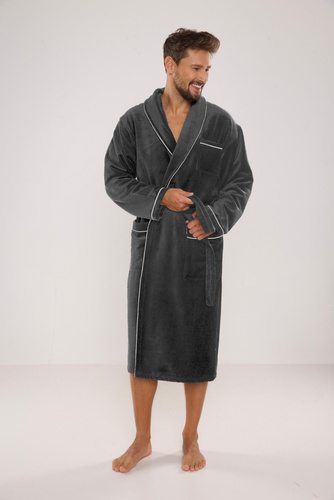 735 Manuele férfi köntös De Lafense - grafit