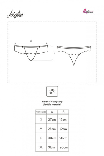 Josefina Fehér LC 6063 női tanga LivCo Corsetti divat