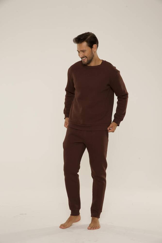 813 Indigo Férfi edzőruha a De Lafense-től - csokoládé