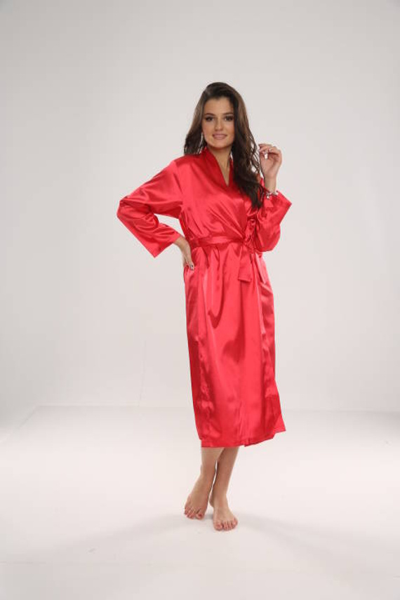 798 Klasszikus női köntös Forex - piros