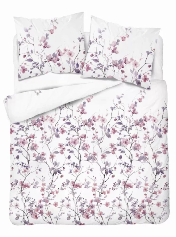 5490 B Detexpol Satin Stories fehér | 100% pamut, szaténszövés, cipzár, ajándékcsomagolás