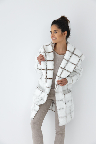 Sensis Delphine kardigán - fehér-csíkos