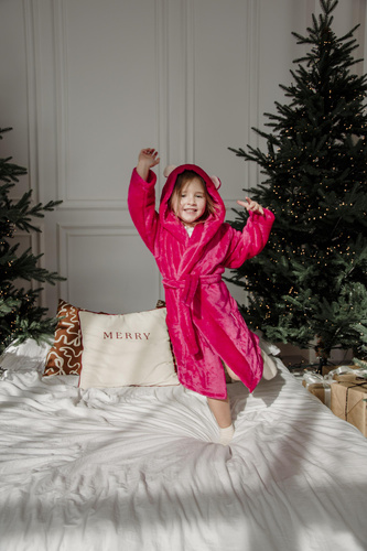 730 Serena Forex gyermek fürdőköpeny - málna