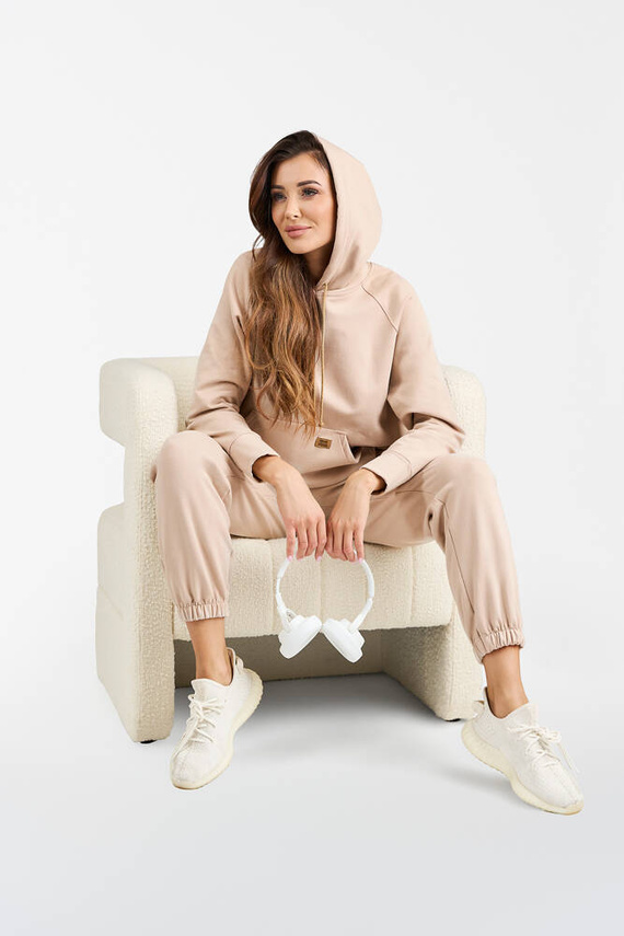 Viva Női kapucnis pulóver Fashion - bézs