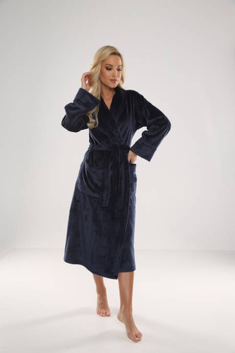 628 Abigail Long Forex női fürdőköpeny - tengerészkék