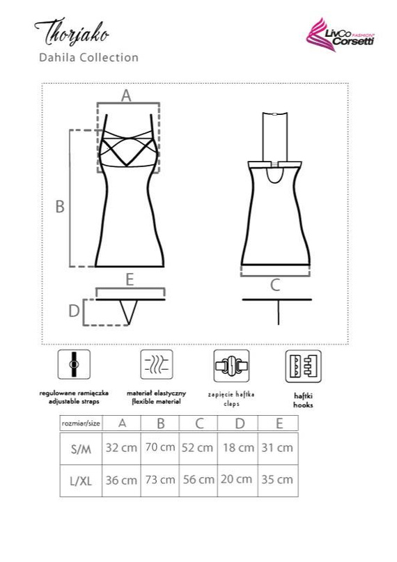 Thorjako szett, alsógatya és tanga LivCo Corsetti Fashion