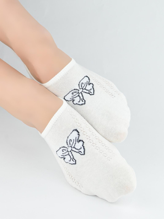 Női titokzokni Noviti ST095 – pamut, szilikon sarokkal