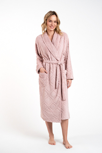 Morena Női gyapjú fürdőköpeny Іtalian Fashion - púderrózsaszín