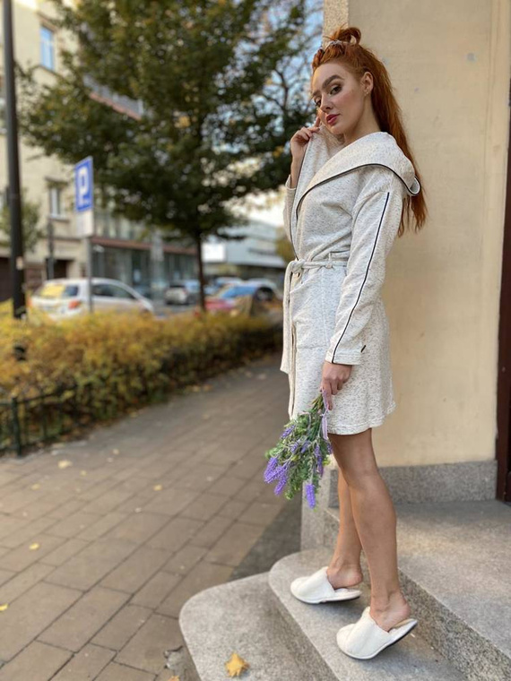 414 Gianna Forex női fürdőköpeny - melange