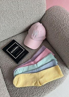 Milena  1313-002 női pamut zokni – bordázott, kényelmes mindennapra green