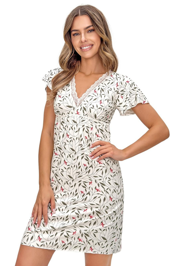 Melisa Donna női hálóing – viszkóz, V-kivágás csipkével