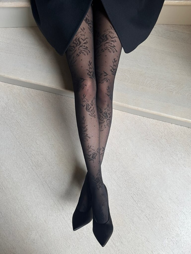 Lorenza Női harisnya Vaneziana nero Női harisnya nero