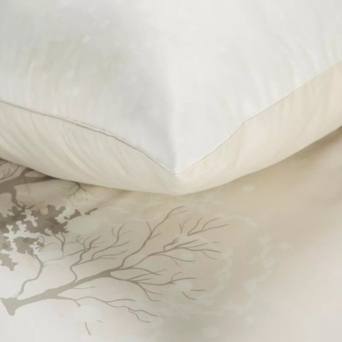 Hópehely karácsonyi ágynemű Eurofirany mikroszálas fehér téli tájképből - puha, könnyű és könnyen ápolható, cipzárral zárható