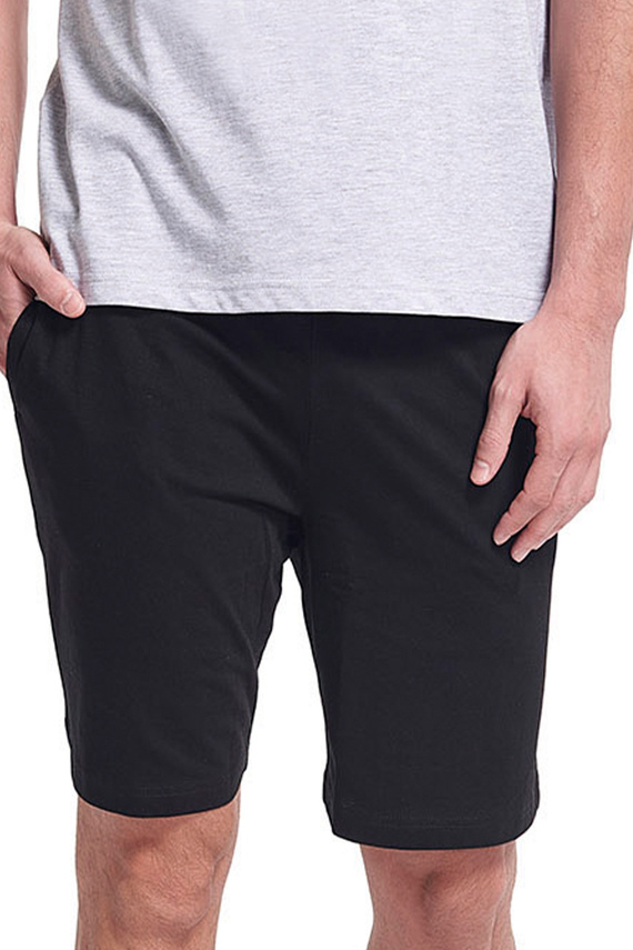 Gianny Férfi Sorbetto szürke pizsama - rövid ujjú, rövidnadrág, nyomtatott, pamut, pamut