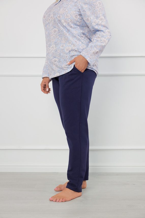 Jowita Női pizsama hosszú ujjú, hosszú nadrág Olasz divat