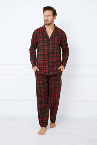 Nicolas Férfi pizsama hosszú ujjú, hosszú nadrág olasz divat - print