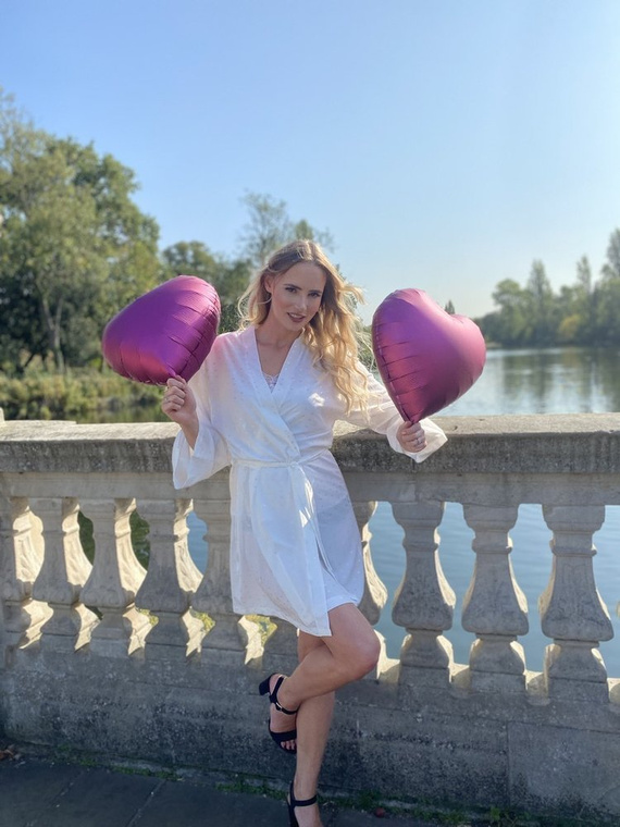 411 Jeanne Női rövid Forex köntös - ekrü színű