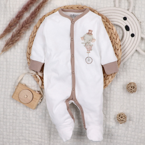 ABN-5586 Circus Baby Pajac Nini - 100% organikus pamut, antiallergén, lengyel gyártás