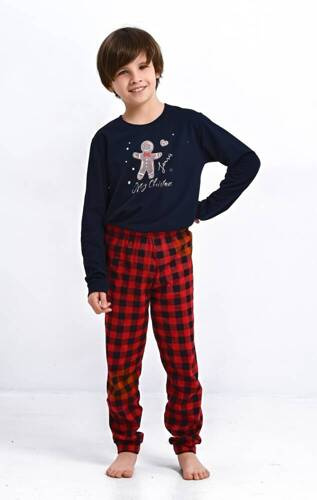 Matt Kids Sensis fiú pizsama - tengerészkék