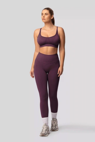 Spaio PRO push-up leggings magas derék alakformáló nem átlátszó plum