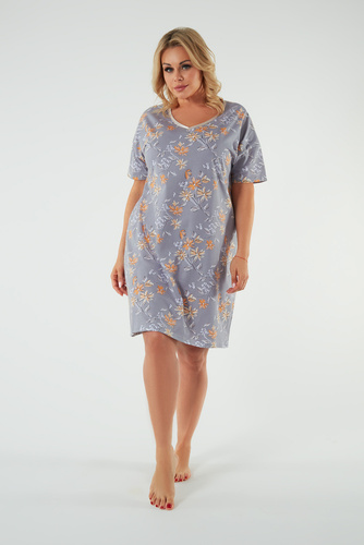 Kasos hálóing, rövid ujjú Olasz divat - print