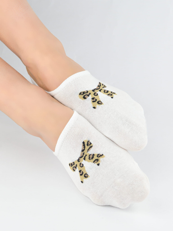 Noviti ST100 női balerina zokni – pamut, láthatatlan szilikonnal