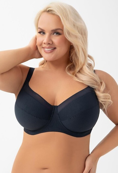 K 974 Anika Gorsenia tengerészkék színű, puha melltartó, puha, stabil és kényelmes