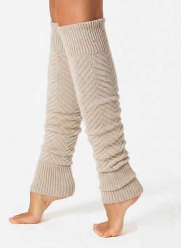 Lábszárvédő Gatta Wedel Soft art.01 - meleg jacquard leggings télire, bézs színben