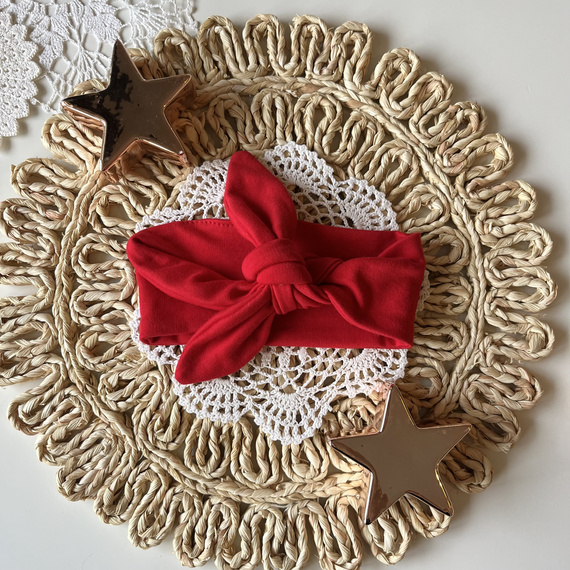 Mamatti OP01 Merry Christmas lány fejpánt - piros, karácsonyi pin-up