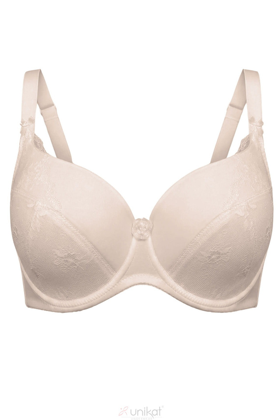 Brenda Unikat Full Cup bézs melltartó kényelmes stabil tartás