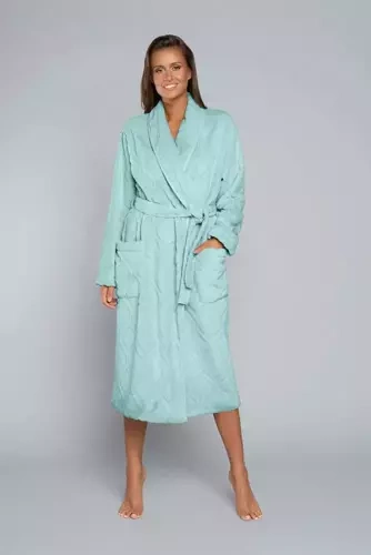 Morena Női gyapjú női köntös Italian Fashion - menta