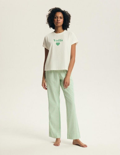 Henderson Darlan 43707 női pizsama – pamut, hosszú nadrág, nyomott minta