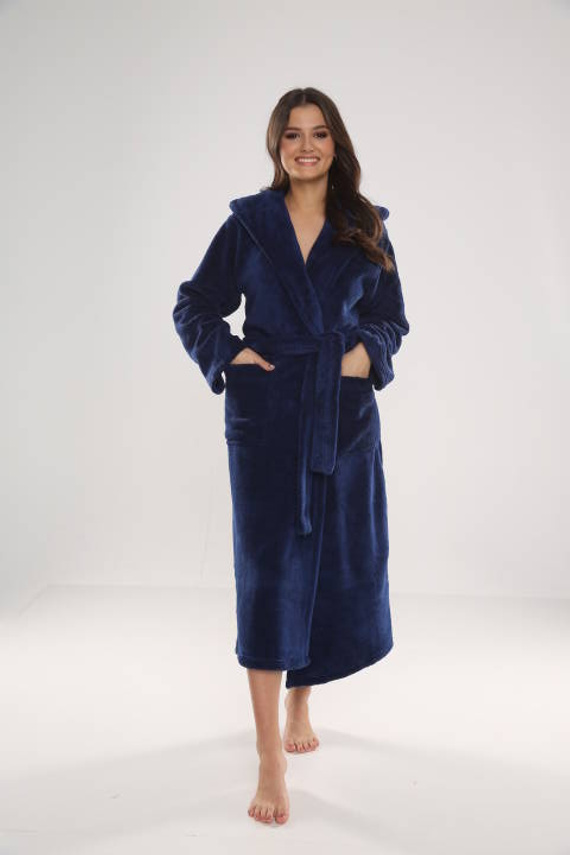 807 Luna II Női hosszú női köntös Forex - sötétkék