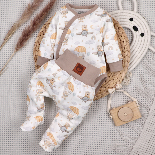 ABN-5501 Sky Journey Envelope bodysuit Nini | Organikus pamut újszülött baba számára