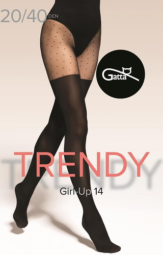 Harisnyanadrág Gatta Trendy Girl-up 14 zokni utánzat 20/40 den