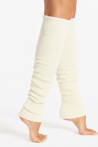 Lábszárvédő Gatta Wedel Soft art.01 - meleg jacquard lábszárvédő télire, törtfehér színben