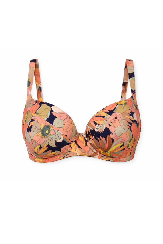 Mediolano Orango 20004 Full Cup bikini felső trópusi virágmintával