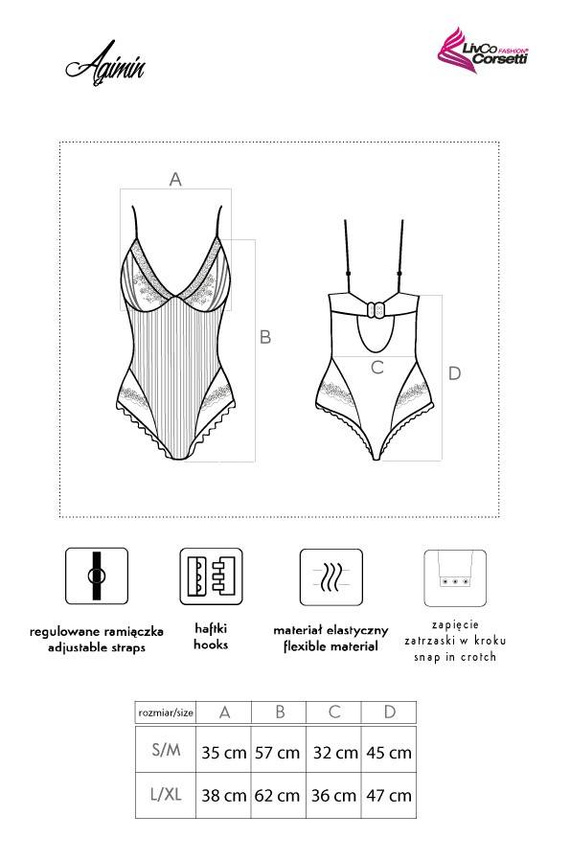 Agimin LC 90615 Női test LivCo Corsetti Divat