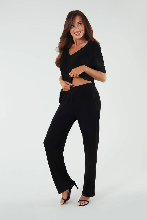 Soler Rövidujjú blúz Olasz divat - fekete