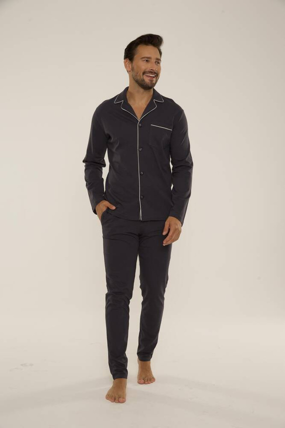 729 Norberto Férfi pizsama De Lafense - grafit