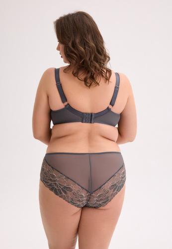 BS 1318 Priya Gaia melltartó - félig párnázott maxi, grafit rózsaszín, elegáns és kényelmes