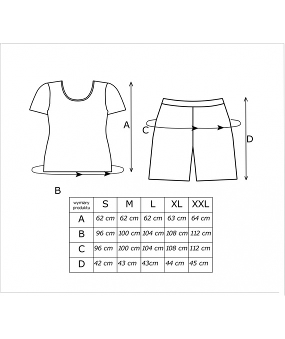 Melisa 1/2 Donna női pizsama – viszkóz, rövid ujj