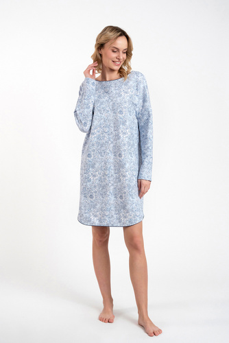 Gracjela hálóing Olasz divat - kék nyomtatás