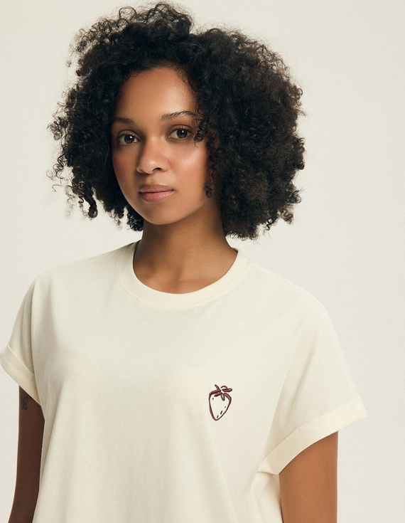 Henderson Evika 44464 női pizsama – pamut, gyümölcs hímzés, rövidnadrág