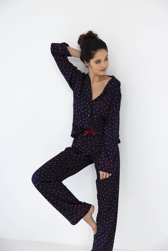 Sophia Női pizsama Sensis - sötétkék