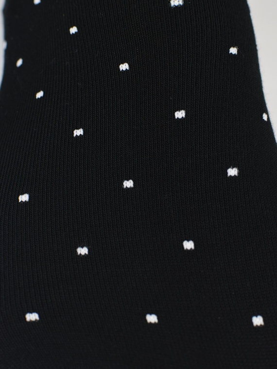 Női titokzokni Noviti ST077 – modal, pöttyös, lapos varrás black