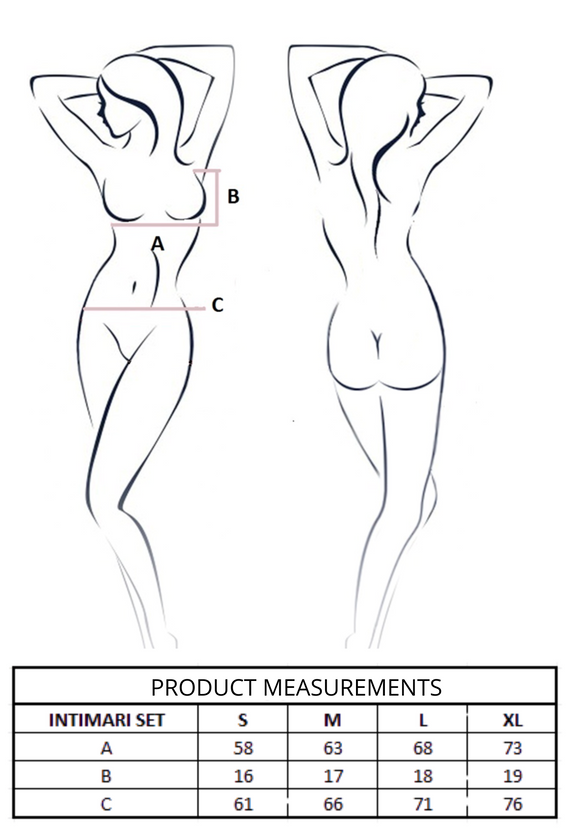 Intimari szett Black Passion black - elegáns női fehérnemű szett