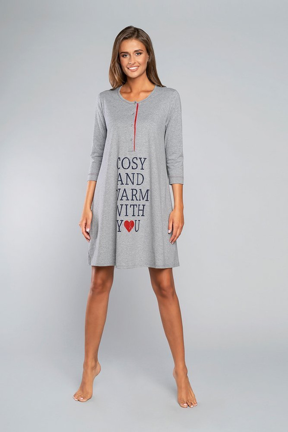 Balzsam Terhesség és szoptatás póló. 3/4 ujjú Italia Fashion - melange